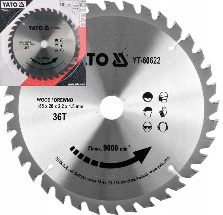 ՍՂՈՑ ՊԱԲԵԴԻՏ YATO YT60622 185-36T-20ՄՄ