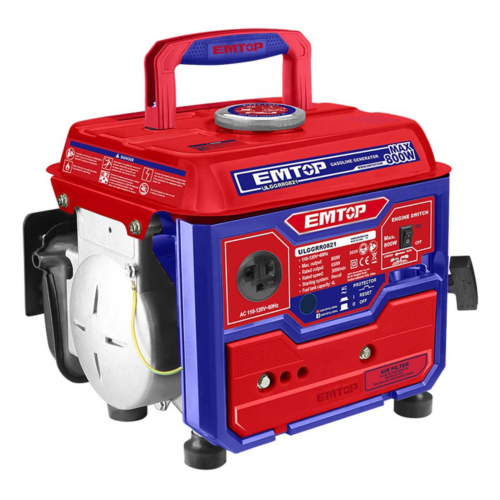 ԳԵՆԵՐԱՏՈՐ EMTOP 0.8KW EGGRR0821 ԲԵՆԶԻՆԱՅԻՆ